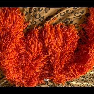 Orange fluffy sweater